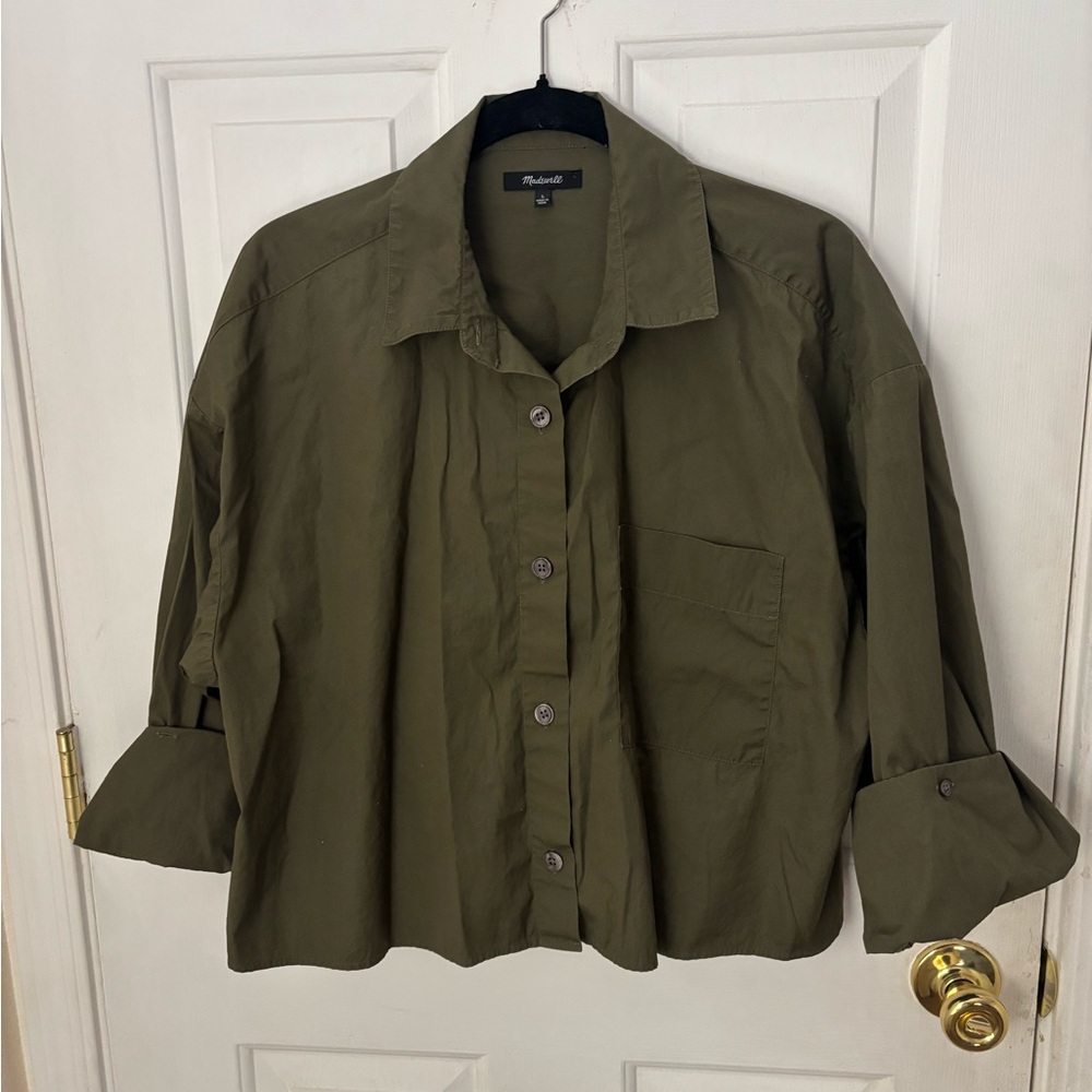 Madewell Olive Button Down Shirt